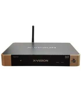 گیرنده دیجیتال و اسمارت باکس ایکس ویژن Hybrid Smart Box XVision XSMT-320K+Plus DVB-T2