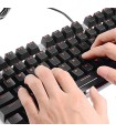 کیبورد سیمدار رپو Keyboard Wired Rapoo V500 Alloy