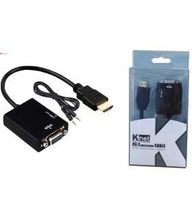 تبدیل کی نت HDMI to VGA Knet K-VA174 Convertor With Sound
