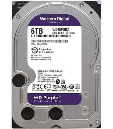 هارد دیسک وسترن دیجیتال بنفش WD Purple ظرفیت 6 ترابایت