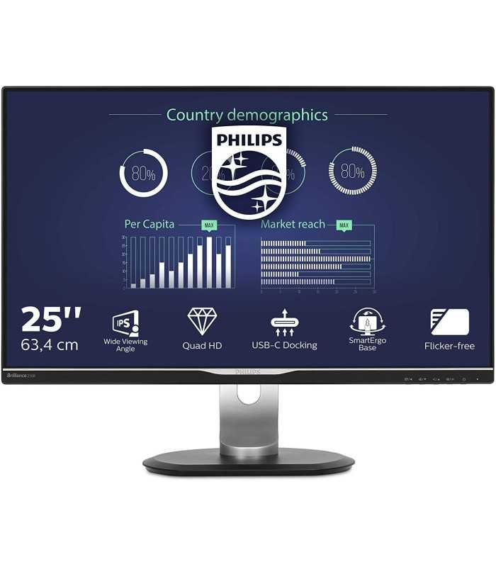 مانیتور فیلیپس Monitor IPS Philips 258B6QUEB سایز 25 اینچ
