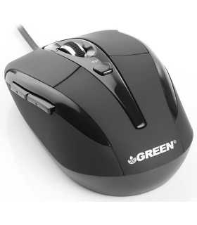 ماوس سیمدار گرین Mouse Wired Green GM301