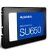 حافظه اس اس دی ای دیتا SSD AData SU650 ظرفیت 256 
گیگابایت