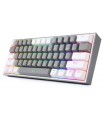 کیبورد گیمینگ ردراگون RedRagon FIZZ K617 Grey-White RGB