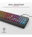 کیبورد تراست Trust Ziva Gaming Led Keyboard