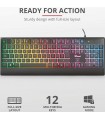 کیبورد تراست Trust Ziva Gaming Led Keyboard