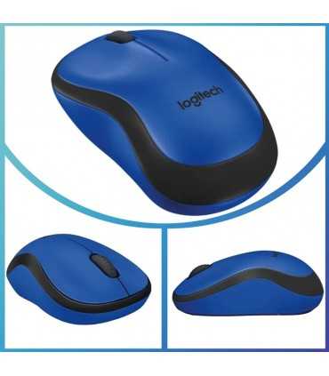 ماوس بیسیم لاجیتک Logitech MOUSE SILENT M220 RF BLUE