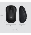 ماوس بیسیم لاجیتک Logitech MOUSE M220 RF SILENT BLACK