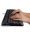 کیبورد لاجیتک Logitech KEYBOARD K120 FARSI USB BLACK