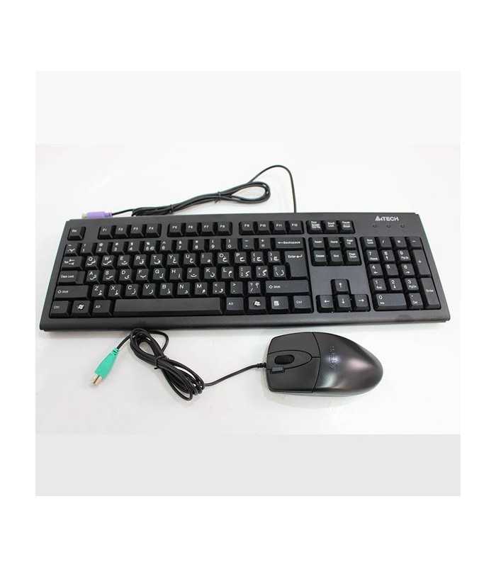 کیبورد و ماوس ای فورتک Keyboard Mouse Wired A4Tech KM-72620D