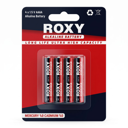 باتری راکسی Roxy AAAA LR6-AAAA-4B | بسته ۴ عددی باتری-راکسی-Roxy-AAAA-بسته-۴-عددی