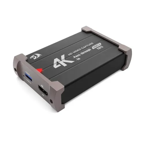 کارت کپچر ردراگون مدل VC321 4K کارت کپچر ردراگون RedRagon VC321 4K با پورتهای HDMI و USB 3.0، مناسب استریم و ضبط گیمپلی