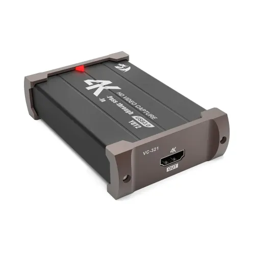کارت کپچر ردراگون مدل VC321 4K کارت کپچر ردراگون RedRagon VC321 4K با پورتهای HDMI و USB 3.0، مناسب استریم و ضبط گیمپلی
