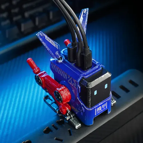 شارژر گراواستار GravaStar Alpha65 65W War-Damaged Blaze Blue شارژر گراواستار GravaStar Alpha65 65W War-Damaged Blaze Blue