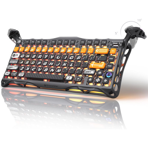 کیبورد گیمینگ گراواستار GravaStar Mercury K1 Pro CyberFlare کیبورد گیمینگ گراواستار GravaStar Mercury K1 Pro CyberFlare