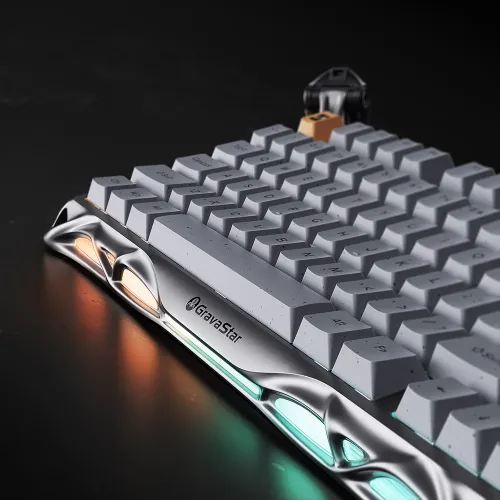 کیبورد گیمینگ گراواستار GravaStar Mercury K1 Pro Silver Gray