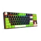کیبورد مکانیکال گیمینگ ردراگون مدل KUMARA Magnetic K552 کیبورد ردراگون RedRagon KUMARA Magnetic K552 با سوئیچهای صورتی و طراحی مشکی-سبز