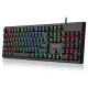 کیبورد ردراگون RedRagon KAMA K578 با سوئیچ‌های Low Profile و نورپردازی RGB