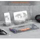 مشخصات فنی و قابلیتهای کیبورد ردراگون HORUS Pro K609 GG کیبورد ردراگون RedRagon HORUS Pro K609 GG با سوئیچ قرمز و طراحی طوسی-نارنجی