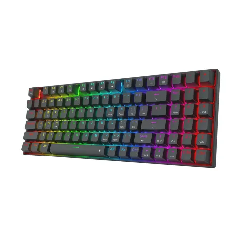 کیبورد مکانیکال گیمینگ ردراگون مدل GHOSTBLADE K735 کیبورد ردراگون RedRagon GHOSTBLADE K735 با سوئیچهای مغناطیسی صورتی و طراحی ۹۰٪