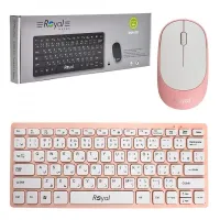 کیبورد و ماوس وایرلس رویال Royal RKM-810 صورتی