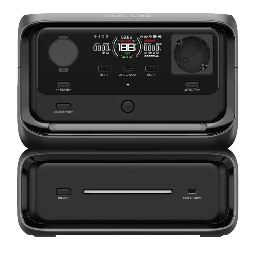 پاور-استیشن-اکو-فلو-EcoFlow-RIVER-3-Plus پاور استیشن اکو فلو EcoFlow RIVER 3 Plus 858Wh اصل و اورجینال