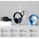 هدست بی‌سیم گیمینگ ردراگون RedRagon Skuld H878 BG سفید با نورپردازی آبی، اتصال سه‌گانه و صدای ۷.۱ کاناله