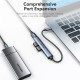 هاب-۴-در-۱-ونشن-Vention-CKOHB هاب ۴ در ۱ USB 3.0 ونشن Vention CKOHB با بدنه فلزی و کابل بافته شده