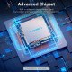 هاب-۴-در-۱-ونشن-Vention-CKOHB هاب ۴ در ۱ USB 3.0 ونشن Vention CKOHB با بدنه فلزی و کابل بافته شده