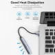 هاب-۴-در-۱-ونشن-Vention-CKOHB هاب ۴ در ۱ USB 3.0 ونشن Vention CKOHB با بدنه فلزی و کابل بافته شده