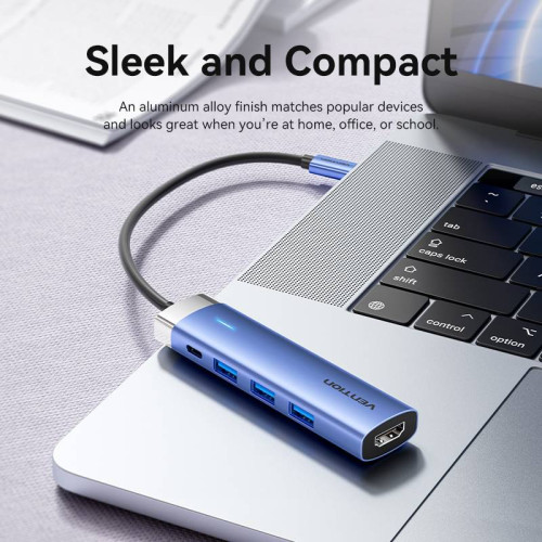 هاب-یواسبی-سی-ونشن-Vention-TGESB هاب ۵ در ۱ USB-C ونشن Vention TGESB با HDMI و PD