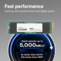 حافظه SSD کروشیال Crucial E100 480GB | 4700MB/s