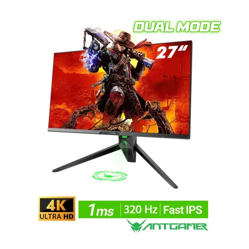 مانیتور-گیمینگ-ANTGAMER-ANT27VU-PRO مانیتور گیمینگ ANTGAMER ANT27VU PRO با قابلیت Dual Mode، رزولوشن 4K و نورپردازی RGB