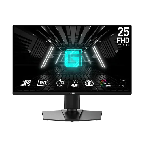 مانیتور گیمینگ ۲۴.۵ اینچ MSI MAG G255PF E2 با پنل Rapid IPS، نرخ نوسازی ۱۸۰ هرتز و پایه ارگونومیک کامل