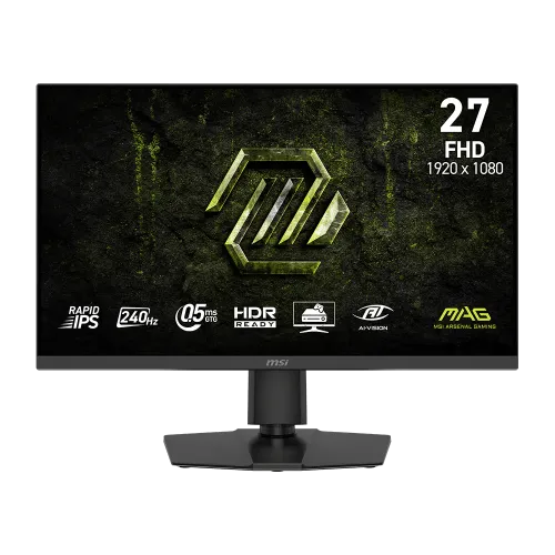 مانیتور گیمینگ MSI MAG 272PF X24 مانیتور گیمینگ ۲۷ اینچ MSI MAG 272PF X24 با پنل Rapid IPS، نرخ نوسازی ۲۴۰ هرتز و پایه ارگونومیک کامل