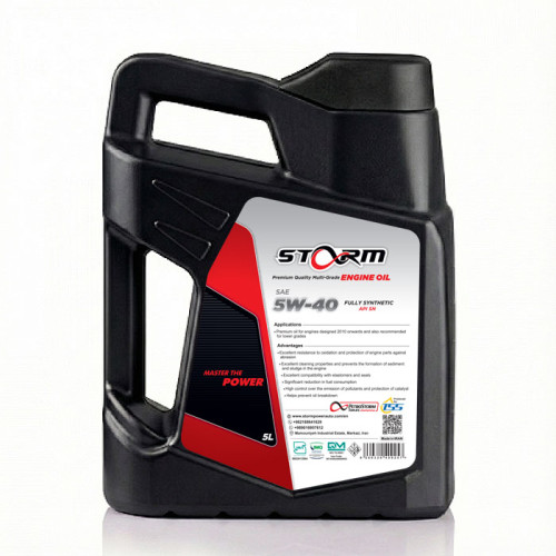 روغن-موتور-5W-40-استورم-Storm-API-SN روغن موتور 5W-40 استورم Storm تمام سنتتیک API SN اصل و اورجینال