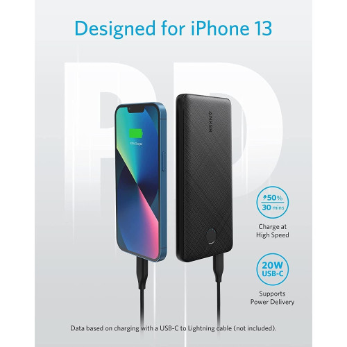 پاوربانک انکر Anker 525 PowerCore 10K A1245 ظرفیت 10.000 میلی آمپر