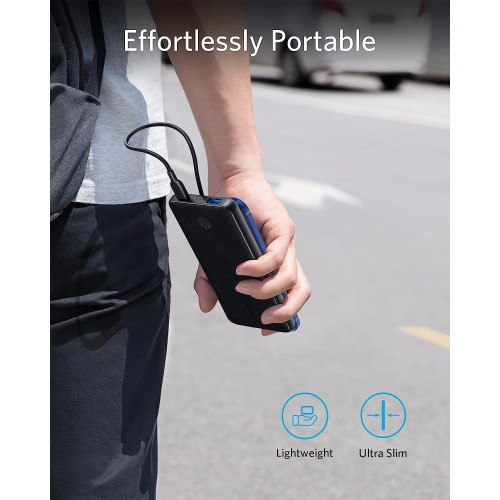 پاوربانک انکر Anker 525 PowerCore 10K A1245 ظرفیت 10.000 میلی آمپر