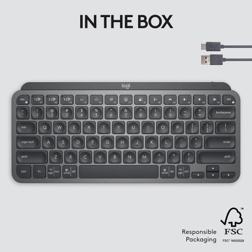 کیبورد بیسیم لاجیتک Logitech Keyboard MX Keys Mini Graphite کیبورد بیسیم لاجیتک Logitech Keyboard MX Keys Mini Graphite