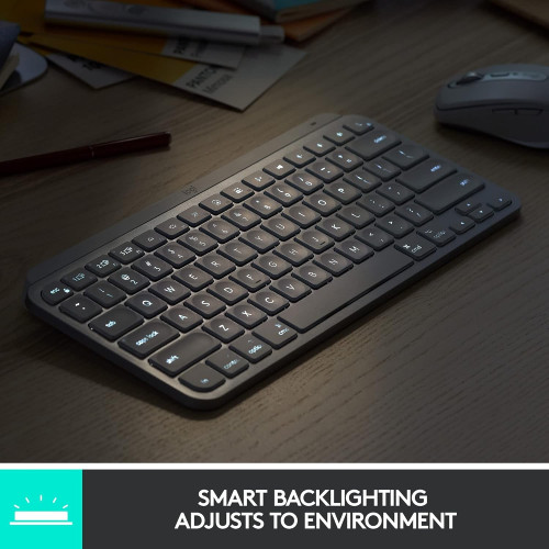 کیبورد بیسیم لاجیتک Logitech Keyboard MX Keys Mini Graphite کیبورد بیسیم لاجیتک Logitech Keyboard MX Keys Mini Graphite