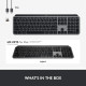کیبورد بیسیم لاجیتک Logitech Keyboard MX Keys Mac graphite کیبورد بیسیم لاجیتک Logitech Keyboard MX Keys Mac graphite