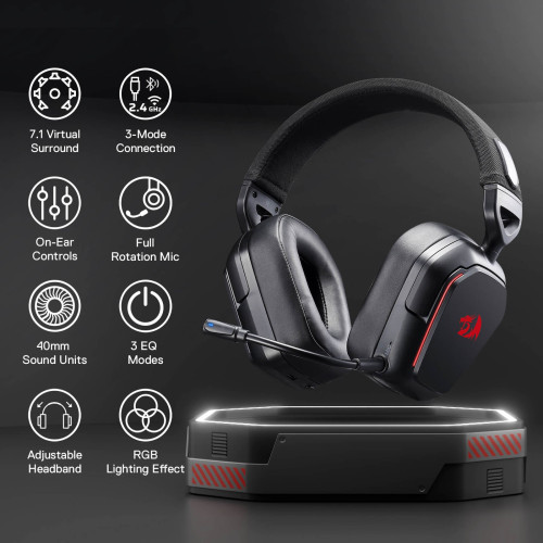 هدفون گیمینگ ردراگون RedRagon Mira H868 هدفون گیمینگ ردراگون RedRagon Mira H868