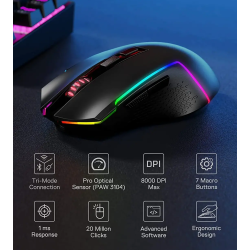 ماوس گیمینگ ردراگون RedRagon Trident Pro M693 RGB