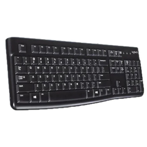 کیبورد لاجیتک Logitech K120 با حروف فارسی و طراحی مقاوم در برابر مایعات