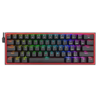 کیبورد ردراگون RedRagon K617 FIZZ RGB Black | شرارهٔ سرخ