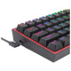 کیبورد مکانیکال ردراگون RedRagon K617 FIZZ RGB Black با طراحی ۶۰٪ و نورپردازی RGB کیبورد گیمینگ ردراگون RedRagon FIZZ K617 RGB Black