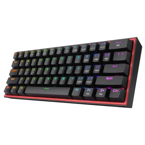 کیبورد مکانیکال ردراگون RedRagon K617 FIZZ RGB Black با طراحی ۶۰٪ و نورپردازی RGB کیبورد گیمینگ ردراگون RedRagon FIZZ K617 RGB Black