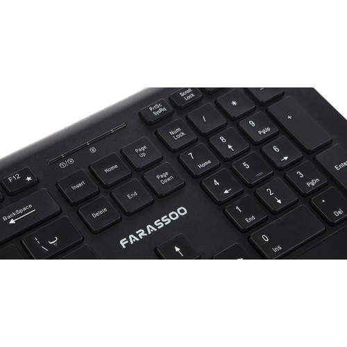 کیبورد و ماوس وایرلس فراسو Keyboard & Mouse Farassoo FCM-9595RF کیبورد و ماوس وایرلس فراسو Keyboard & Mouse Farassoo FCM-9595RF