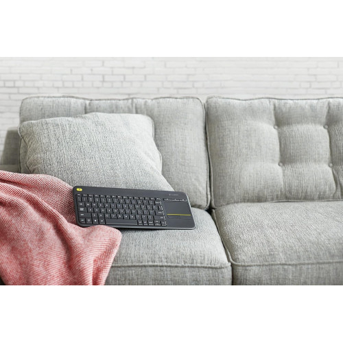 کیبورد بیسیم لاجیتک Logitech Keybard Touchpad K400 RF DARK GREY کیبورد بیسیم لاجیتک Logitech Keybard Touchpad K400 RF DARK GREY
