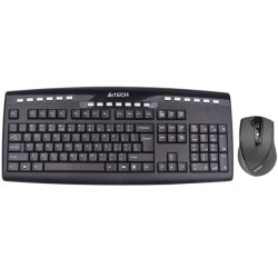 کیبورد و ماوس ای فورتک Keyboard Mouse Wireless A4Tech 9200F